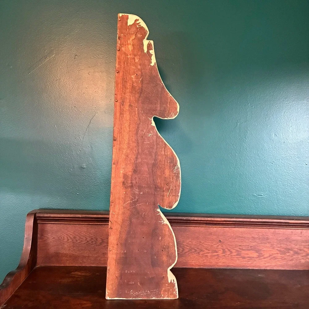 Vintage Rustic Wood Corner Shelf Scalloped 3 Tier Primitive Wall Decor 25 Inch